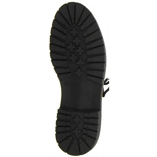 Damen Herren Haferlschuhe Trachtenschuhe Echtleder Schwarz - Schwarz – Bild 3