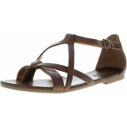 Damen Zehentrenner Sandaletten Braun - Braun