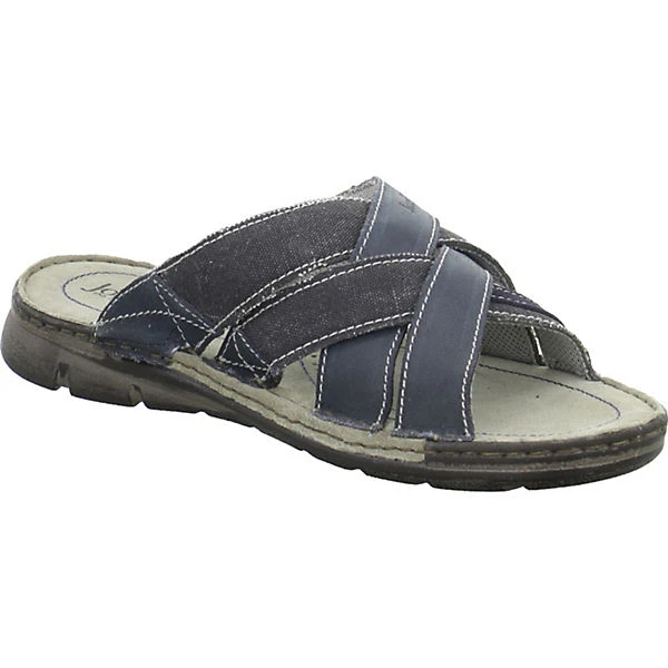 Josef Seibel John 02 Komfort-Pantoletten - Dunkelblau – Bild 4