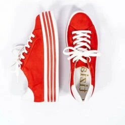 Tizian Damen-Halbschuh Pavia 1, Rot Sportliche Halbschuhe - Rot