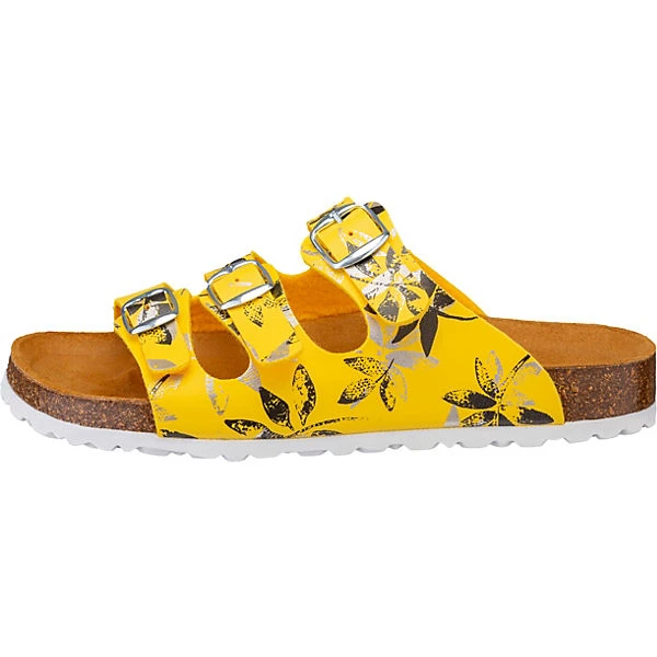 LICO Bioline Leave Komfort-Pantoletten - Gelb – Bild 2