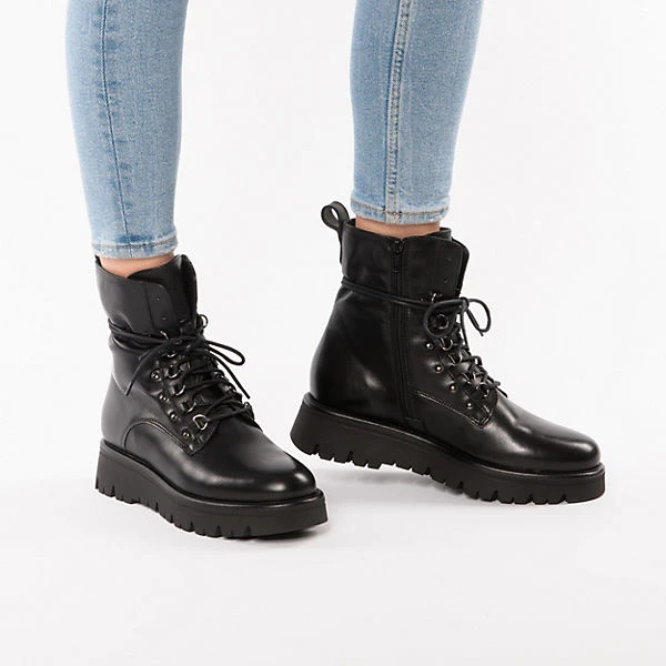 Cleo 4a Schnürstiefeletten - Schwarz – Bild 2