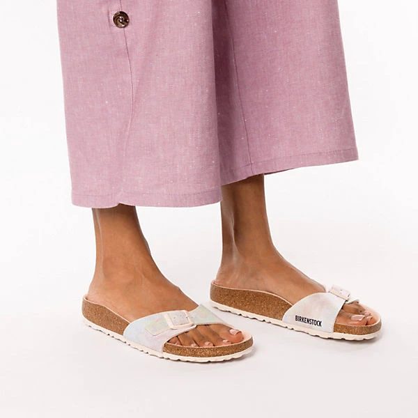 Birkenstock Madrid Mikrofaser Vegan Pantoletten Schmal – Bild 2