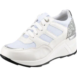 Metallic Plateau Wedge-Sneakers