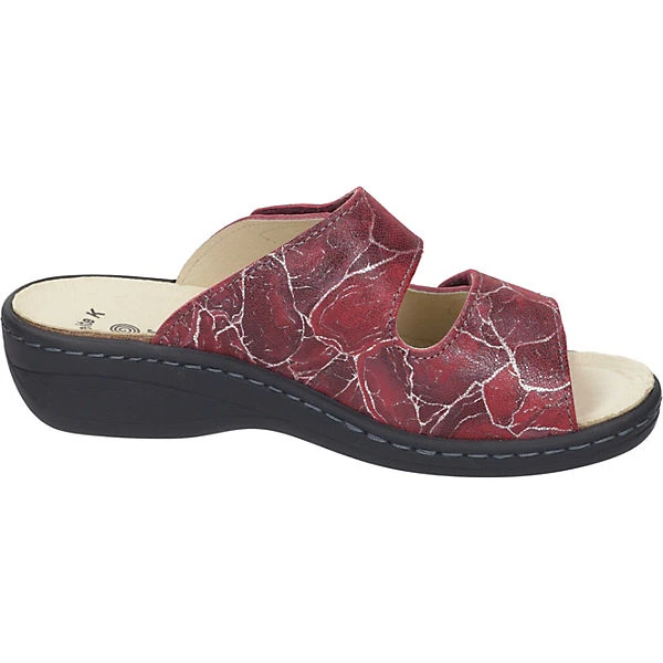 Pantoletten Komfort-Pantoletten - Rot – Bild 4