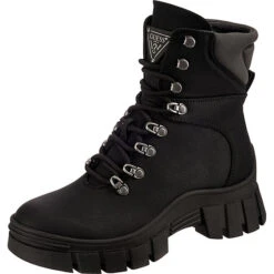 Guess Hearly Schnürstiefeletten - Schwarz