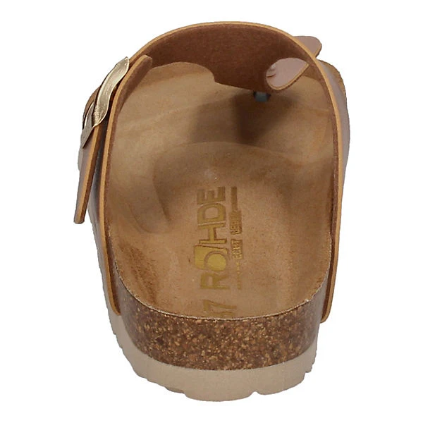 Rohde Alba Komfort-Pantoletten - Braun – Bild 5