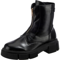 Fashion Casual Stiefeletten Ankle Boots - Schwarz