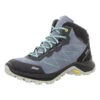 High Colorado Damen Schuhe Outdoor Evo Trail Mid Outdoorschuh Wandern Trekking Lederkombination Uni Outdoorschuhe - Blau