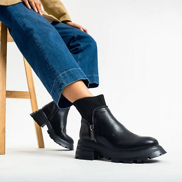 Call It Spring Vesperr Vegan Klassische Stiefeletten - Schwarz – Bild 2