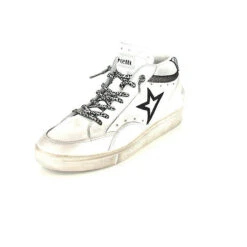 Cetti Sneaker High Dirty White Silver Sportliche Halbschuhe - Weiß