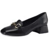 Tamaris Damen Halbschuhe 1-24303-20 Schwarz 001 Black Leder Mit TOUCH-IT Klassische Halbschuhe - Schwarz