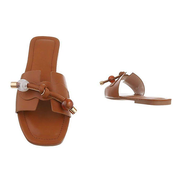 Pantoletten , Blockabsatz, Offene Ferse – Bild 3